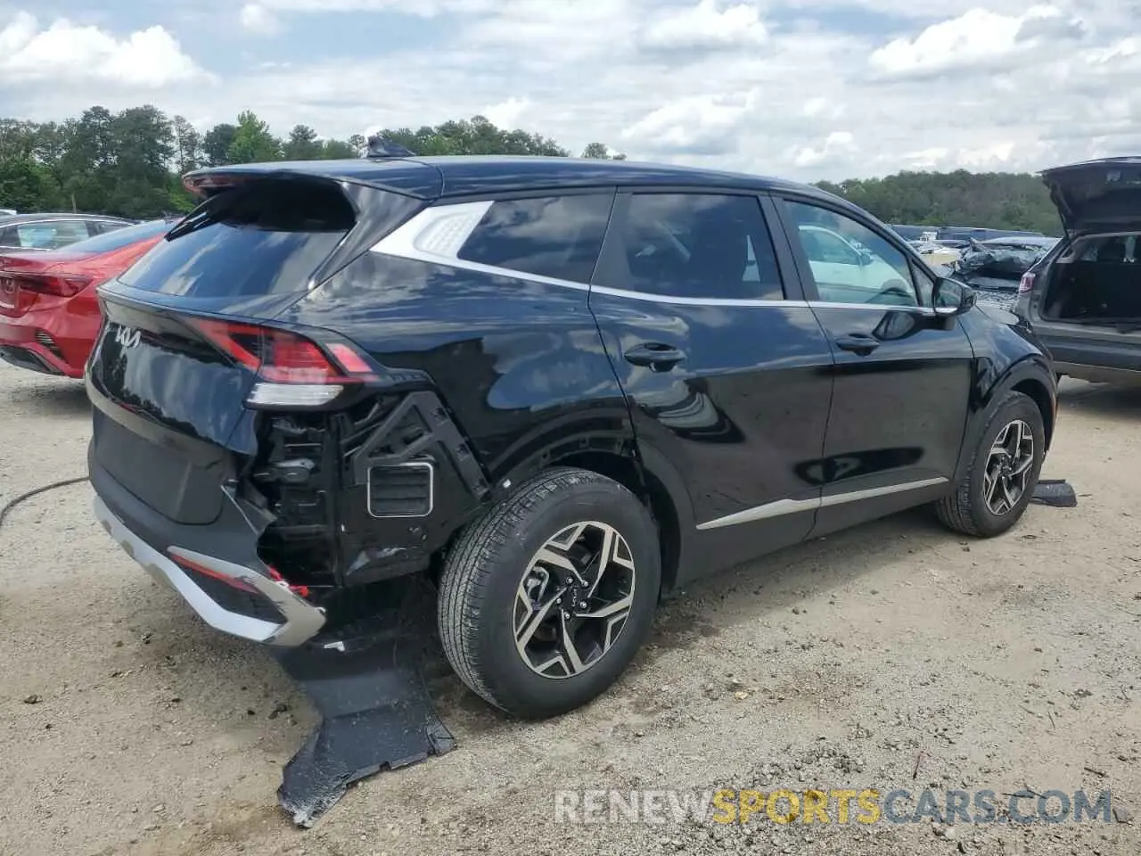3 fotografías del automóvil dañado 5XYK23DF7SG319427 KIA SPORTAGE 2025