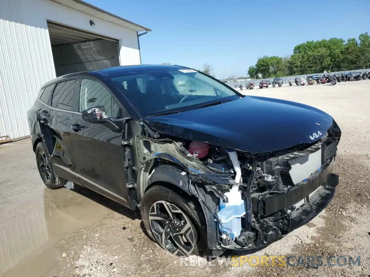 4 fotografías del automóvil dañado 5XYK2CDF5SG320592 KIA SPORTAGE 2025