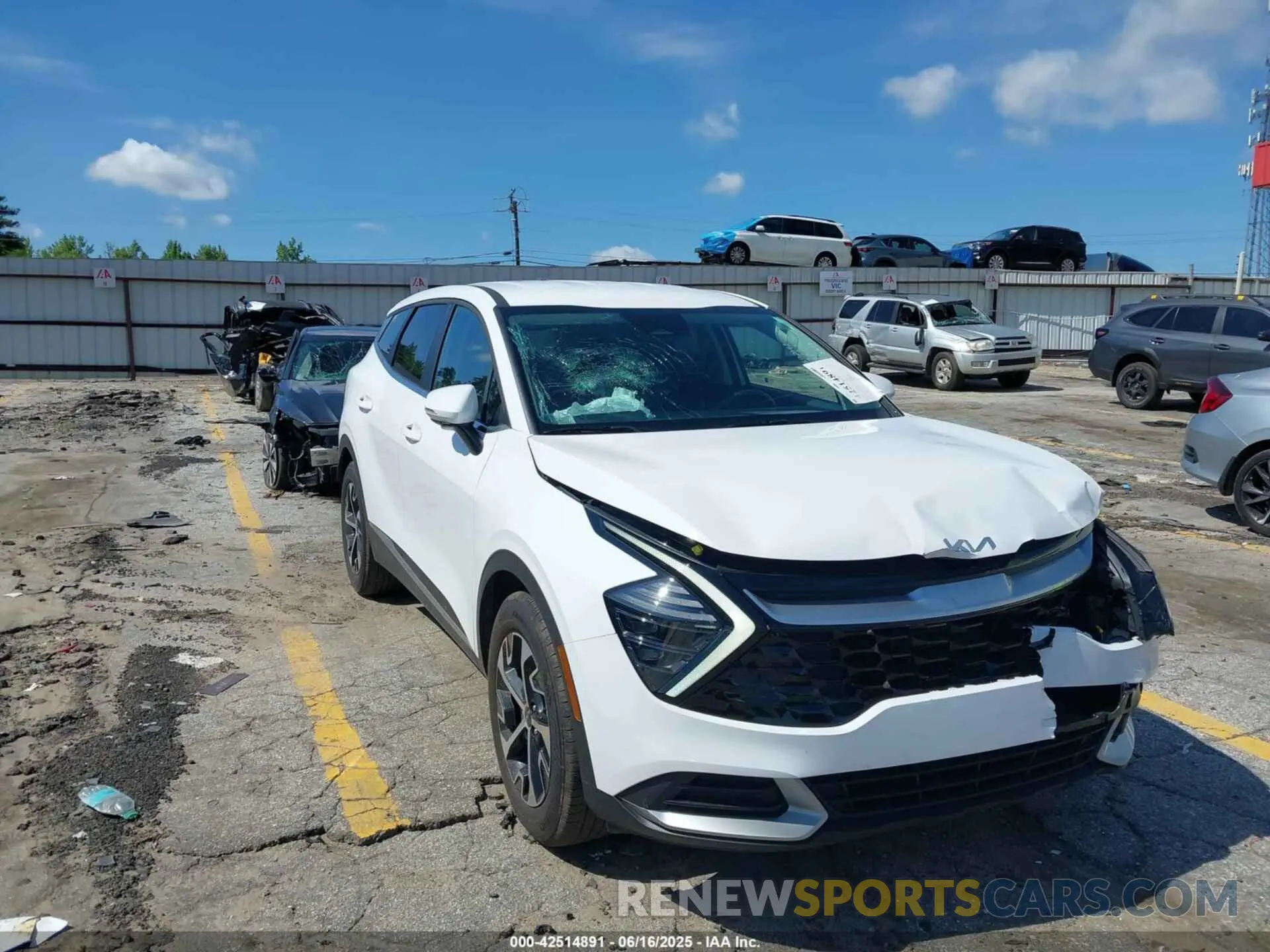 1 fotografías del automóvil dañado 5XYK33DF1SG233558 KIA SPORTAGE 2025