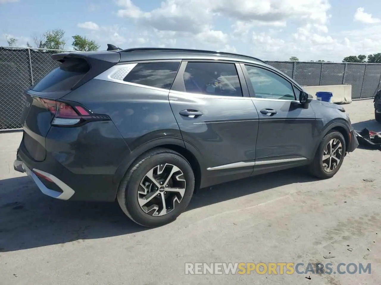 3 fotografías del automóvil dañado 5XYK33DF2SG242298 KIA SPORTAGE 2025