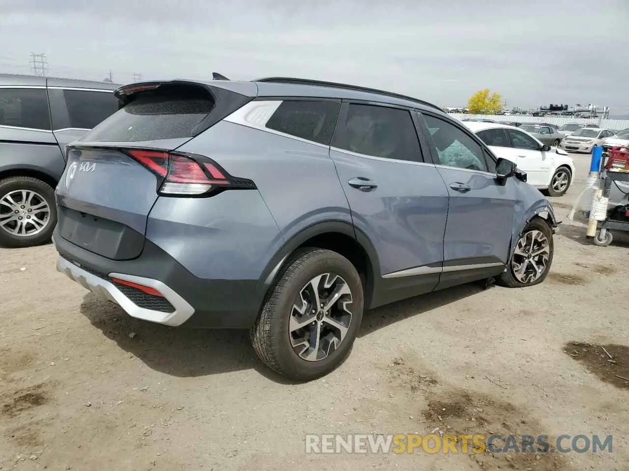 3 fotografías del automóvil dañado 5XYK33DF4SG266506 KIA SPORTAGE 2025