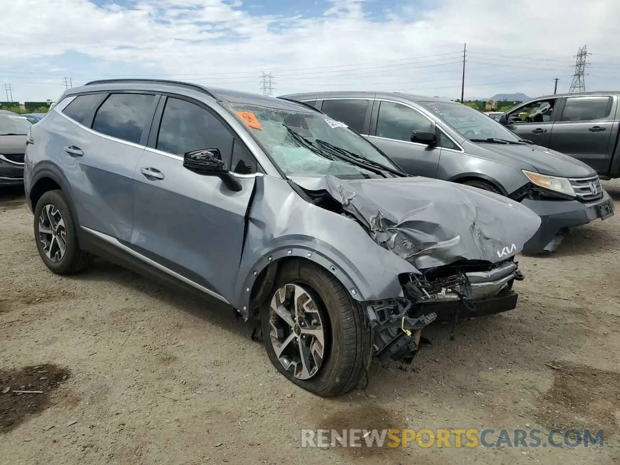 4 fotografías del automóvil dañado 5XYK33DF4SG266506 KIA SPORTAGE 2025