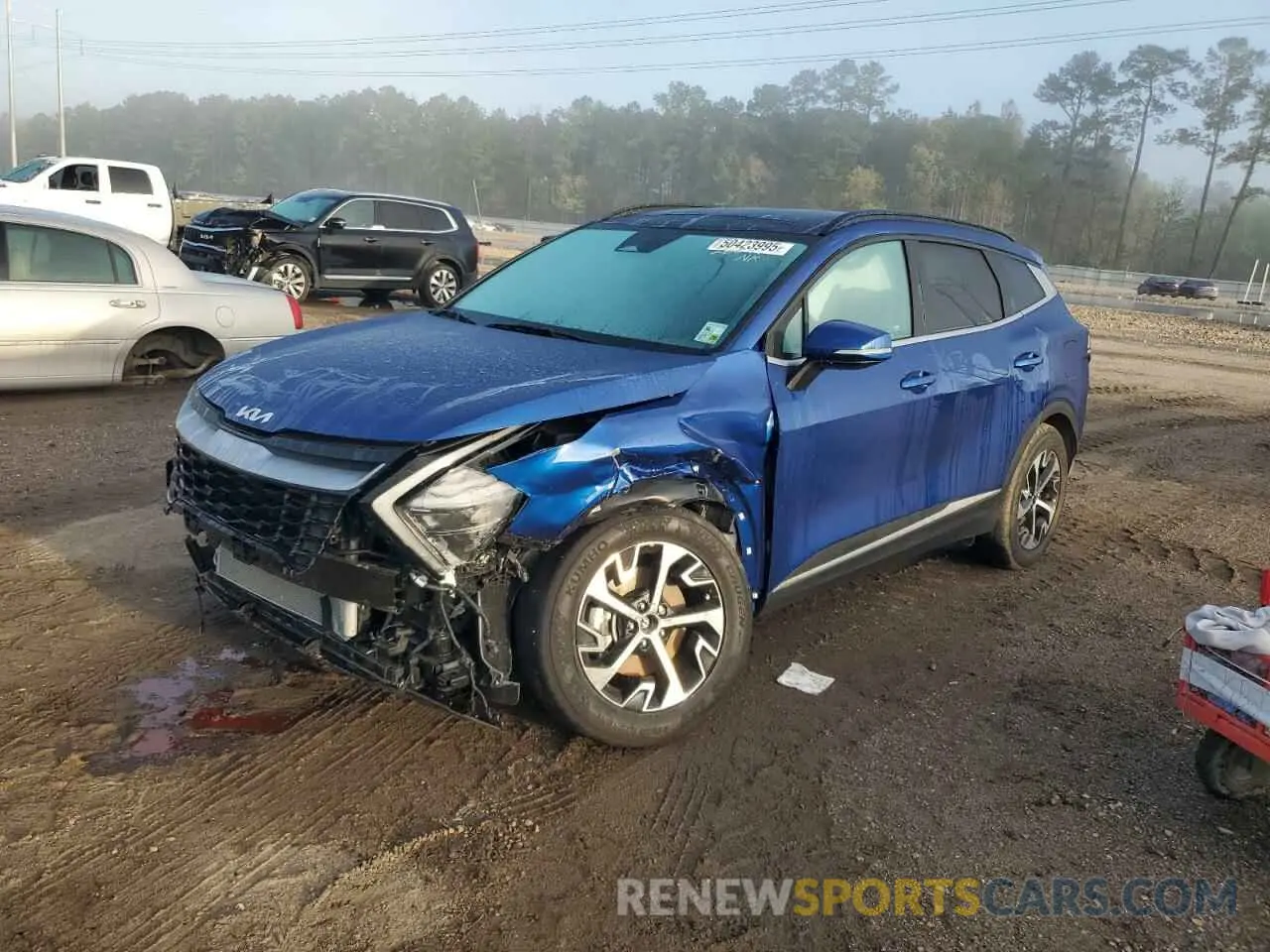 1 fotografías del automóvil dañado 5XYK33DF4SG280499 KIA SPORTAGE 2025