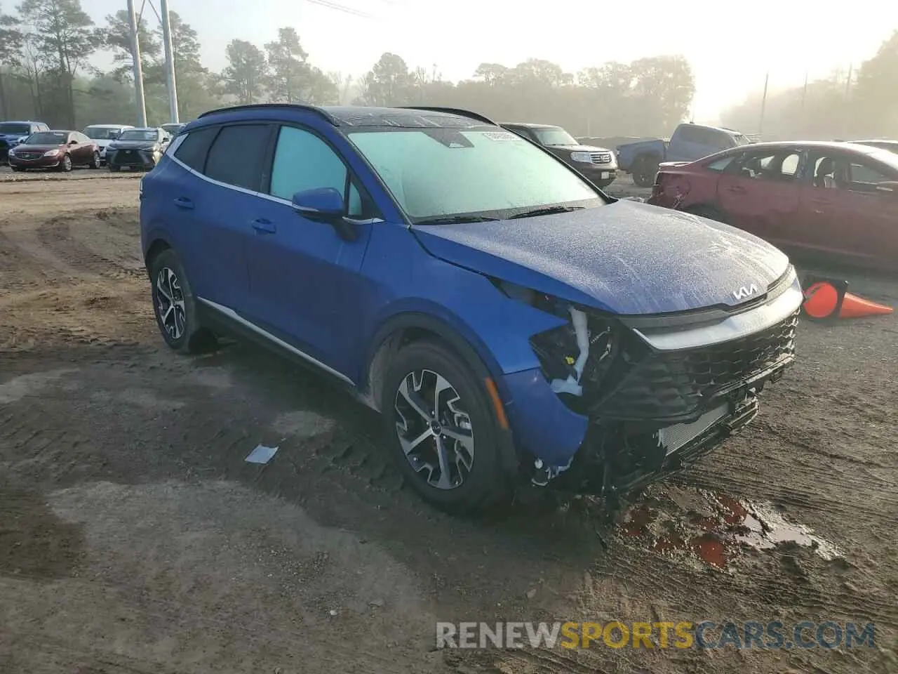 4 fotografías del automóvil dañado 5XYK33DF4SG280499 KIA SPORTAGE 2025