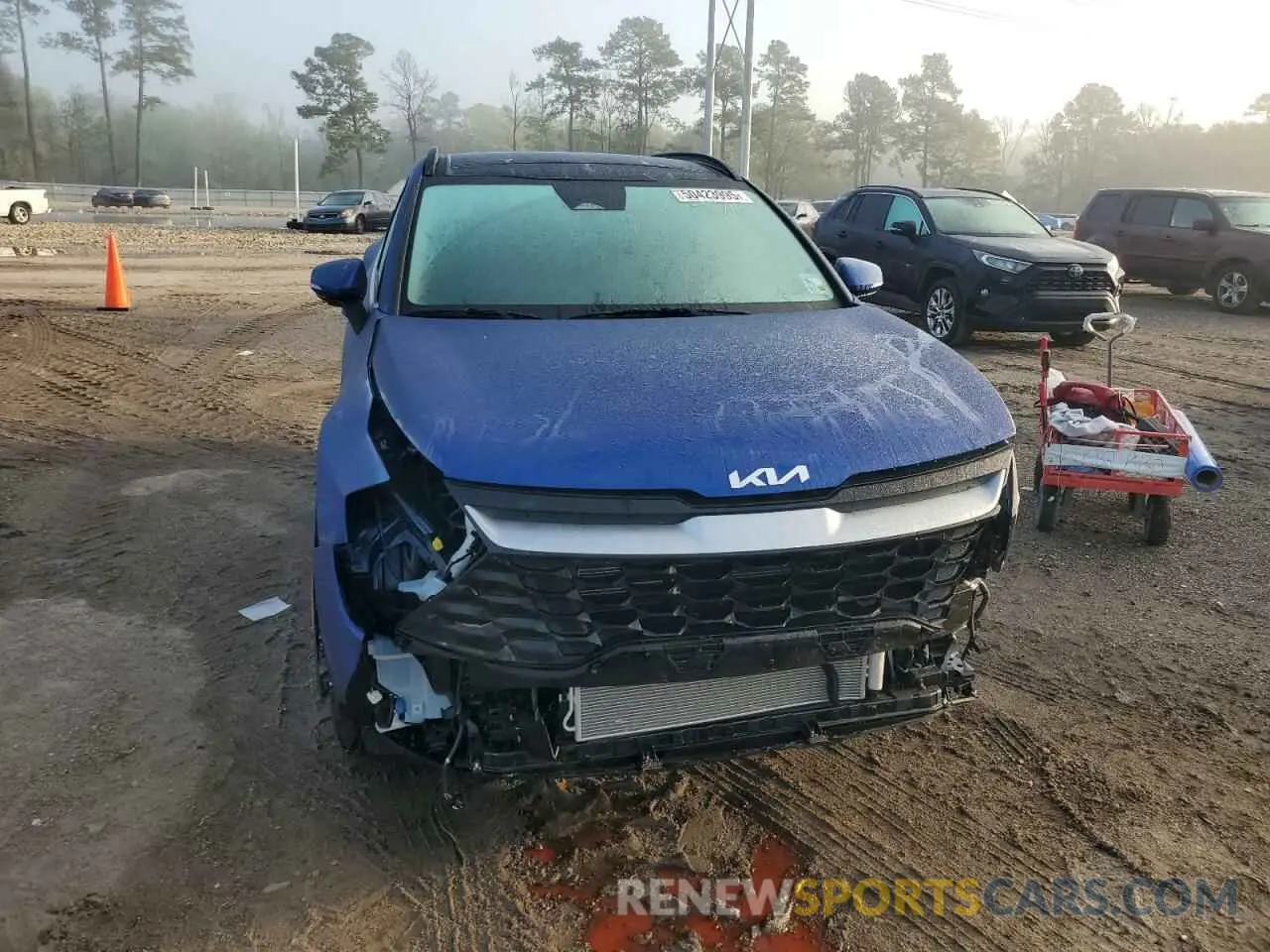 5 fotografías del automóvil dañado 5XYK33DF4SG280499 KIA SPORTAGE 2025