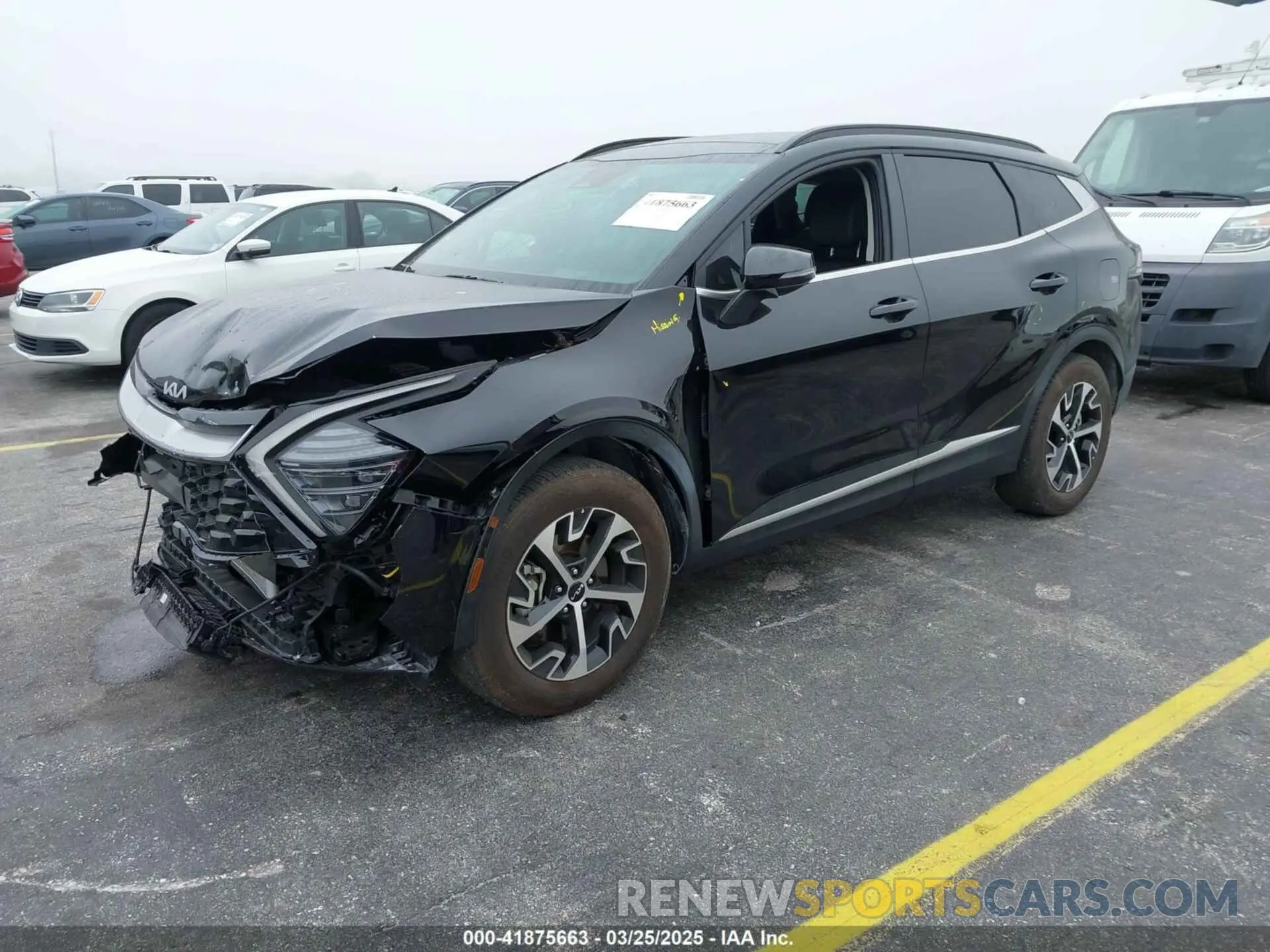 2 fotografías del automóvil dañado 5XYK33DF5SG236124 KIA SPORTAGE 2025