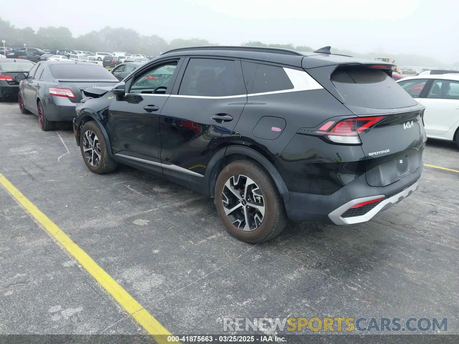 3 fotografías del automóvil dañado 5XYK33DF5SG236124 KIA SPORTAGE 2025