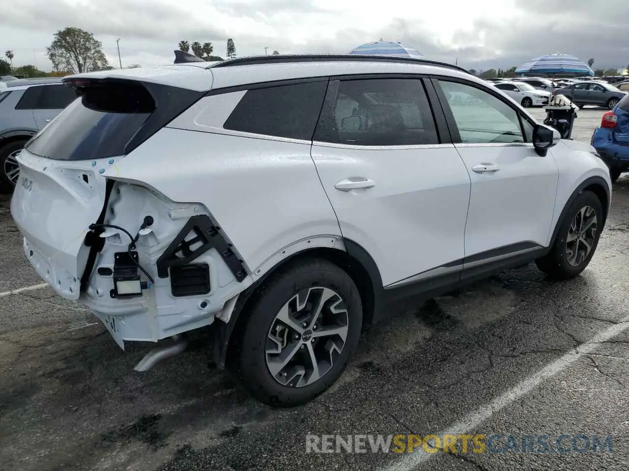 3 fotografías del automóvil dañado 5XYK33DF6SG263414 KIA SPORTAGE 2025