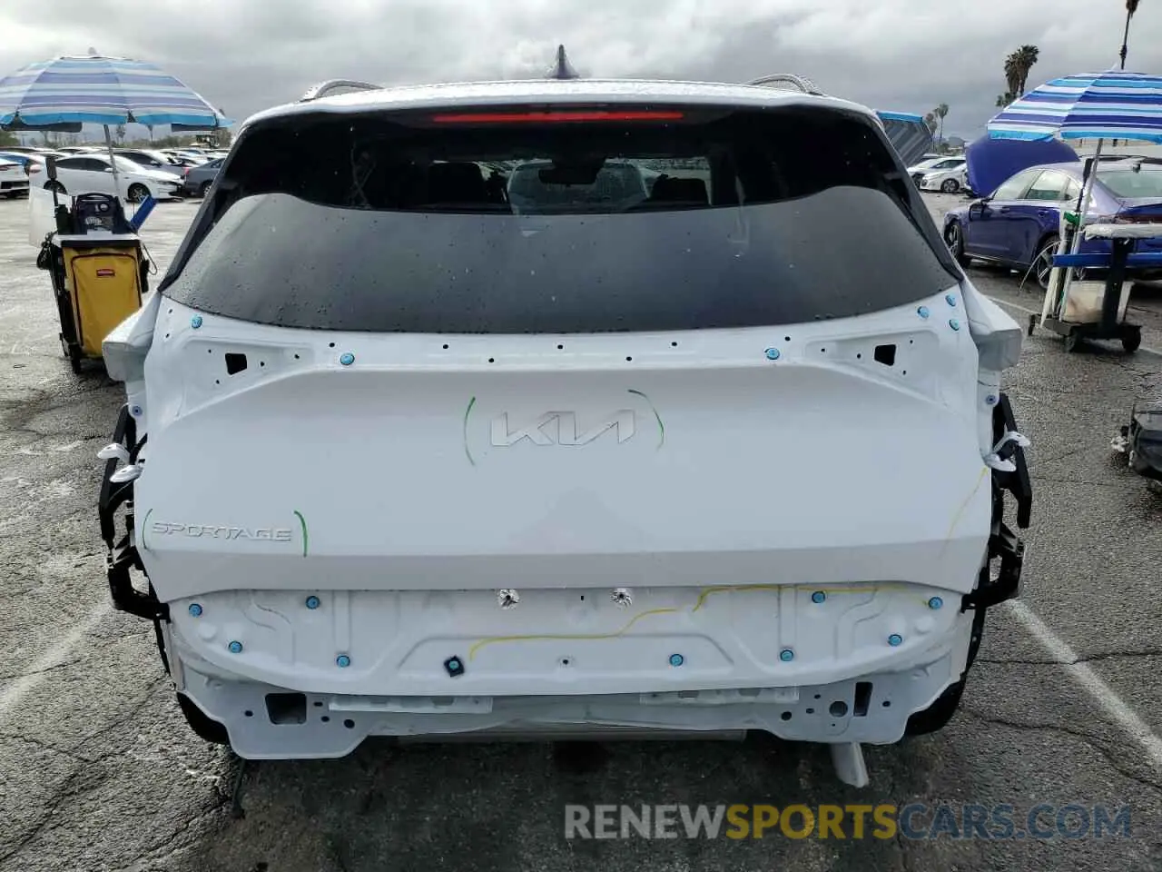 6 fotografías del automóvil dañado 5XYK33DF6SG263414 KIA SPORTAGE 2025