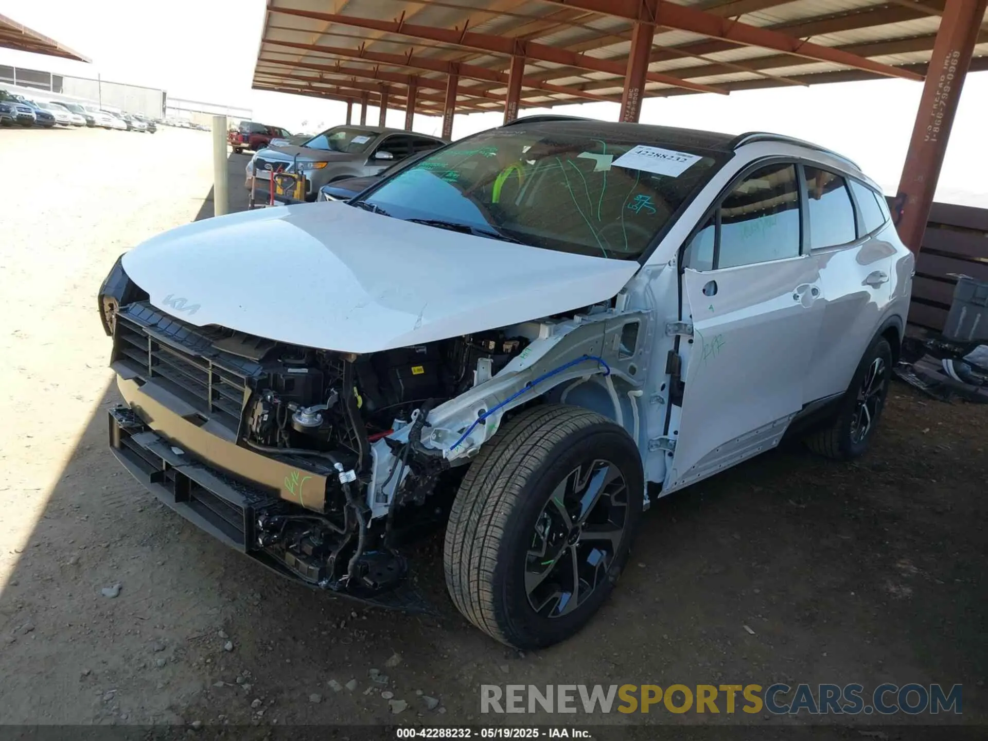 18 fotografías del automóvil dañado 5XYK33DF6SG320016 KIA SPORTAGE 2025
