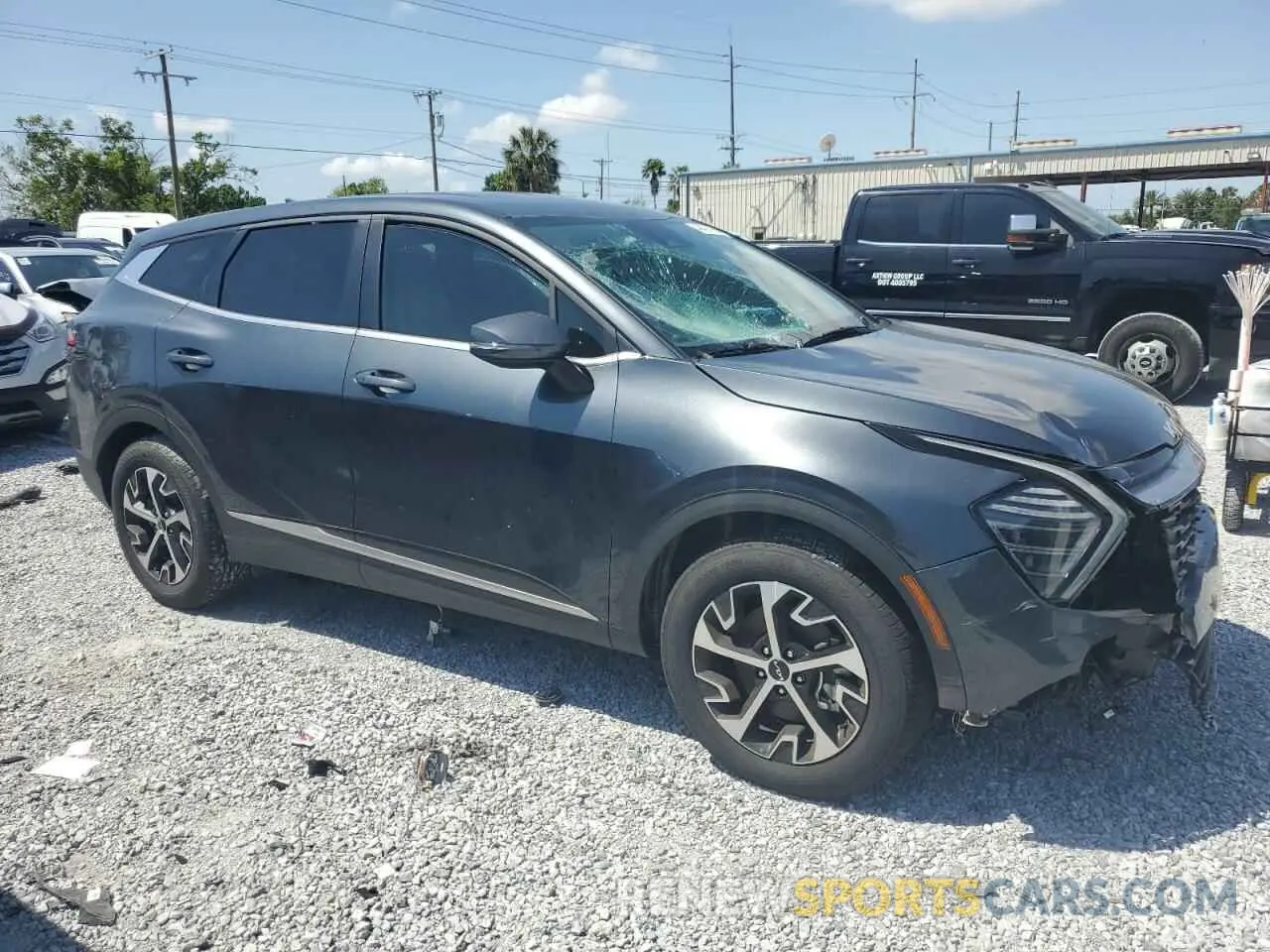 4 fotografías del automóvil dañado 5XYK33DF8SG235453 KIA SPORTAGE 2025