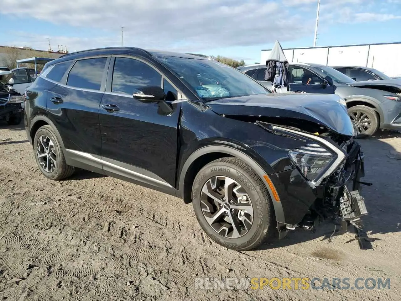 4 fotografías del automóvil dañado 5XYK33DF8SG284152 KIA SPORTAGE 2025