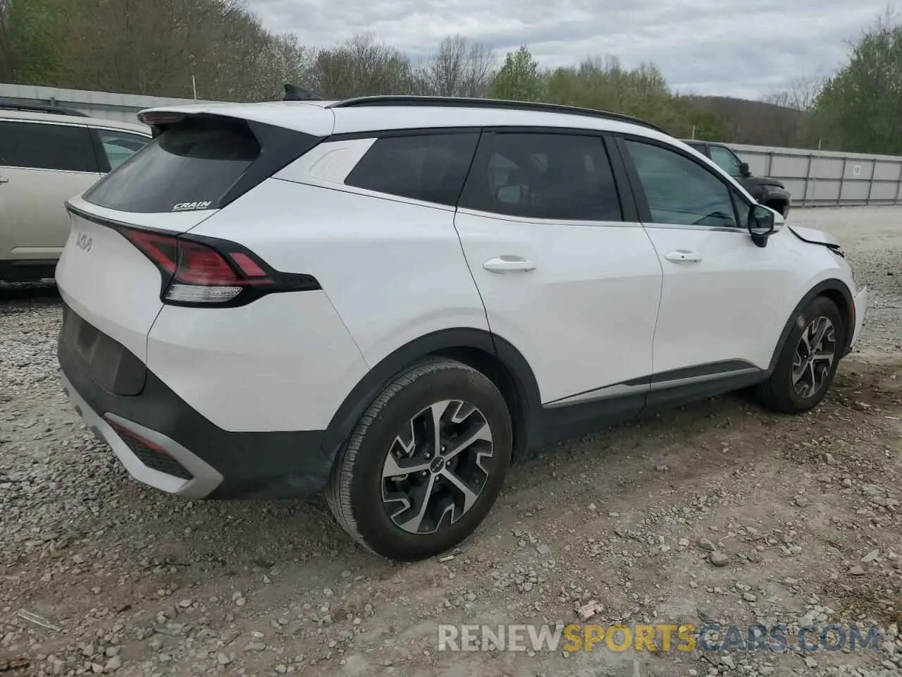 3 fotografías del automóvil dañado 5XYK33DF9SG251662 KIA SPORTAGE 2025