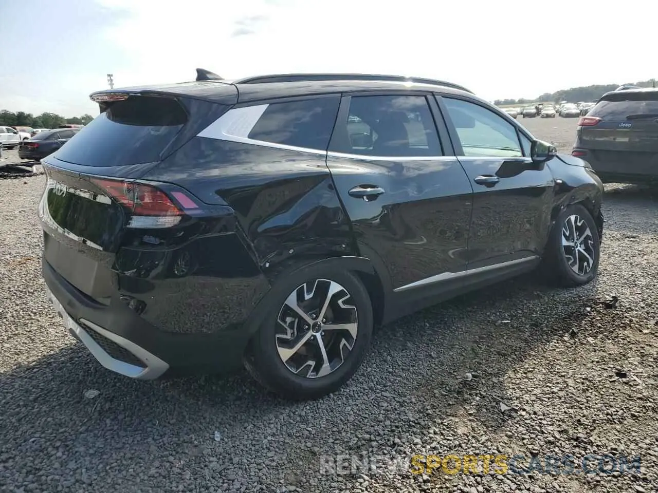 3 fotografías del automóvil dañado 5XYK33DF9SG280756 KIA SPORTAGE 2025