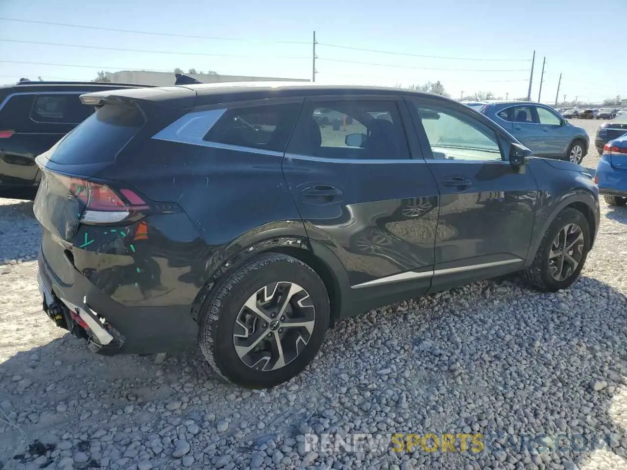 3 fotografías del automóvil dañado 5XYK33DFXSG273055 KIA SPORTAGE 2025