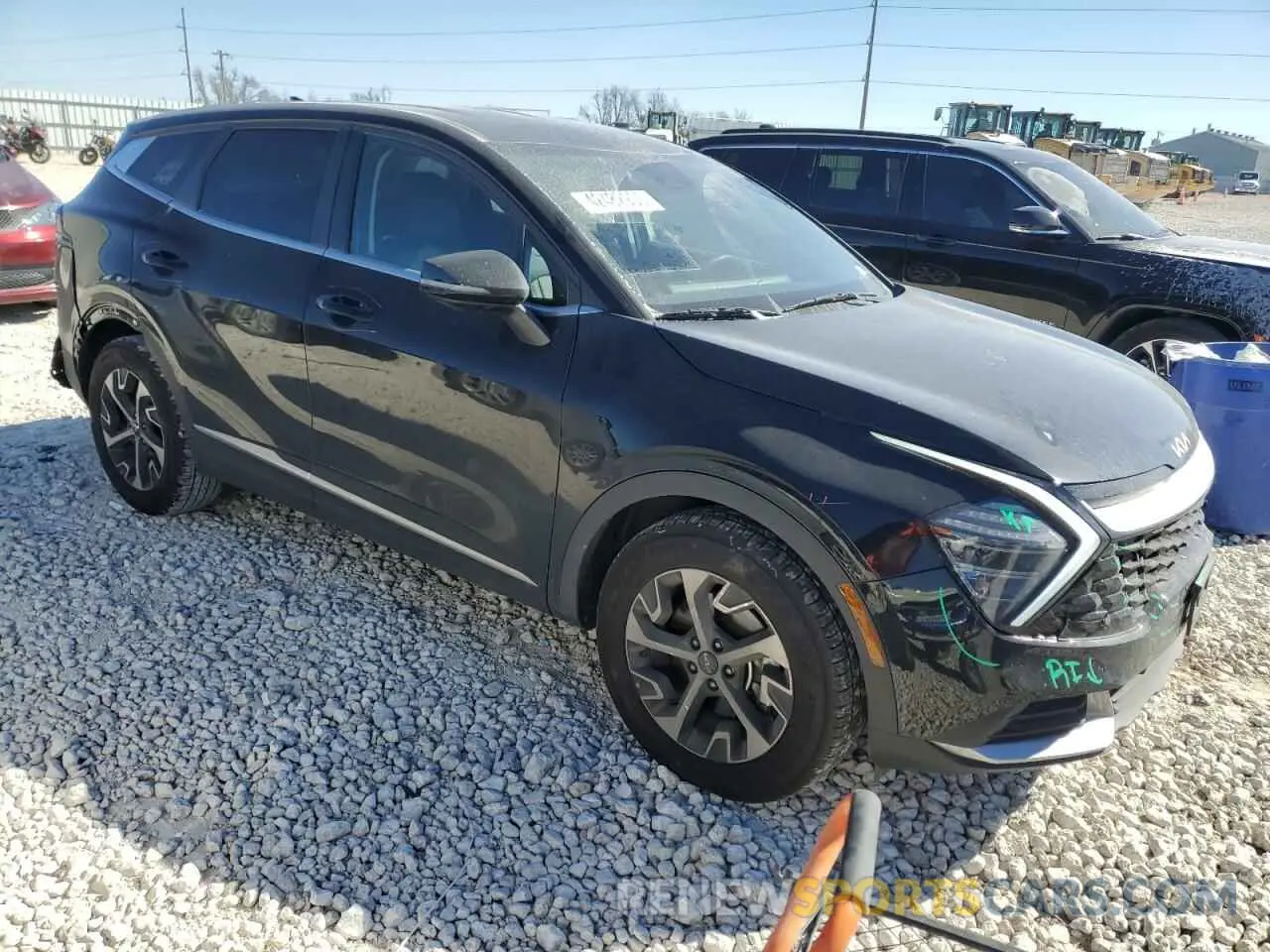 4 fotografías del automóvil dañado 5XYK33DFXSG273055 KIA SPORTAGE 2025