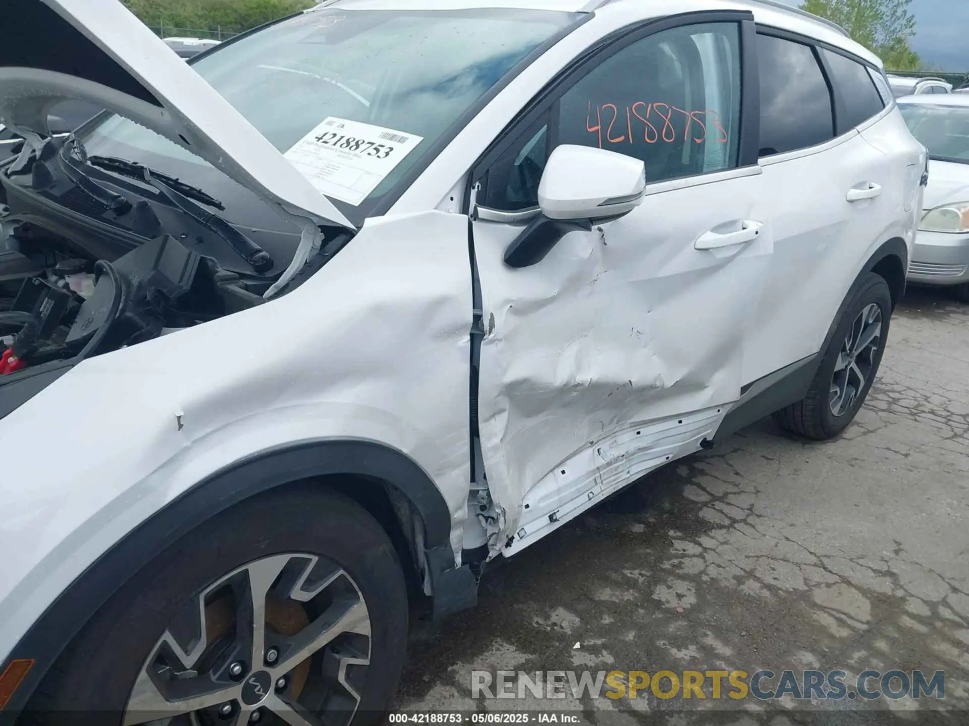 6 fotografías del automóvil dañado 5XYK3CDF1SG281061 KIA SPORTAGE 2025
