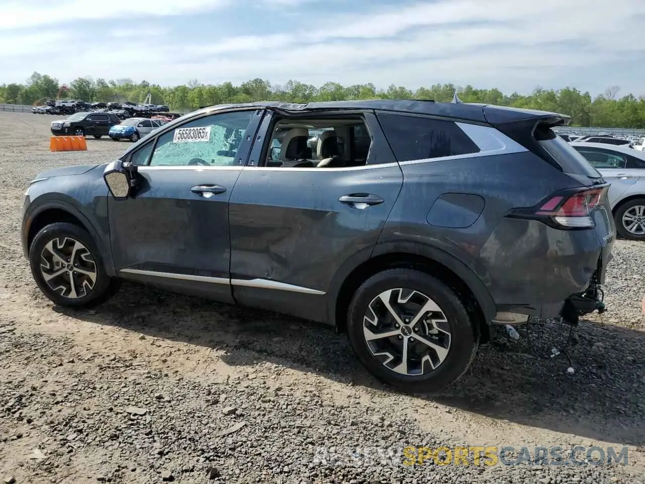 2 fotografías del automóvil dañado 5XYK3CDF6SG236746 KIA SPORTAGE 2025