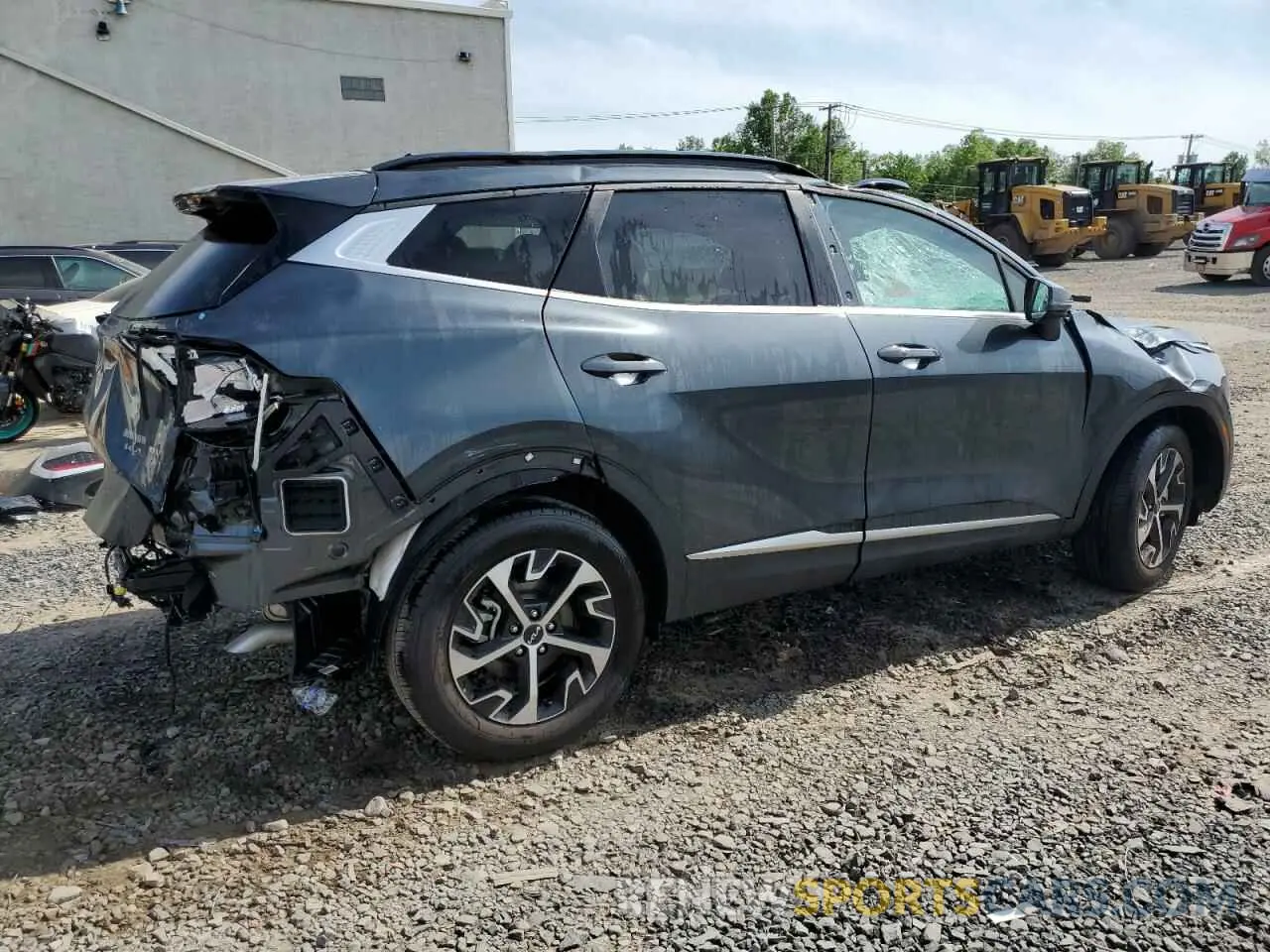3 fotografías del automóvil dañado 5XYK3CDF6SG236746 KIA SPORTAGE 2025