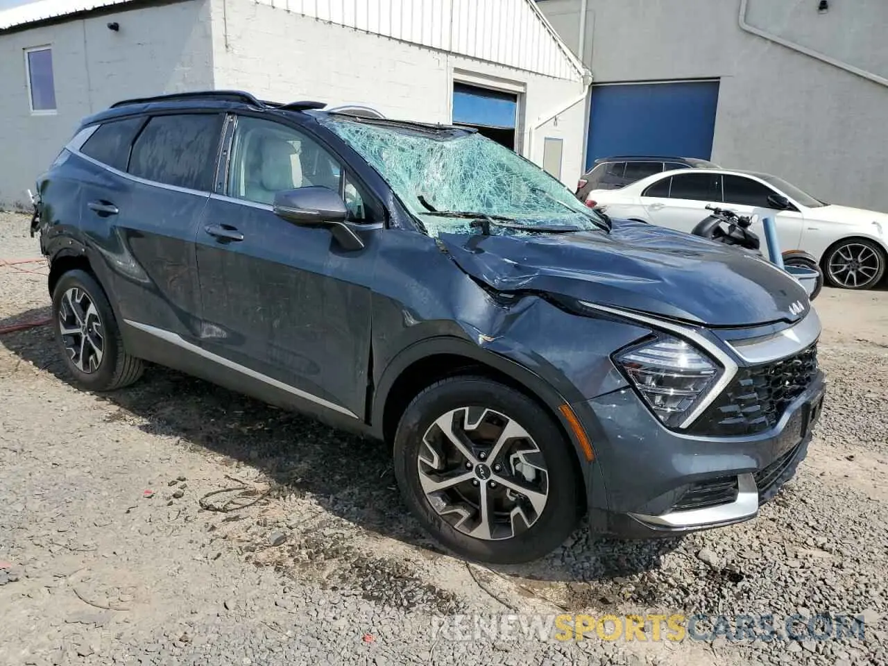 4 fotografías del automóvil dañado 5XYK3CDF6SG236746 KIA SPORTAGE 2025