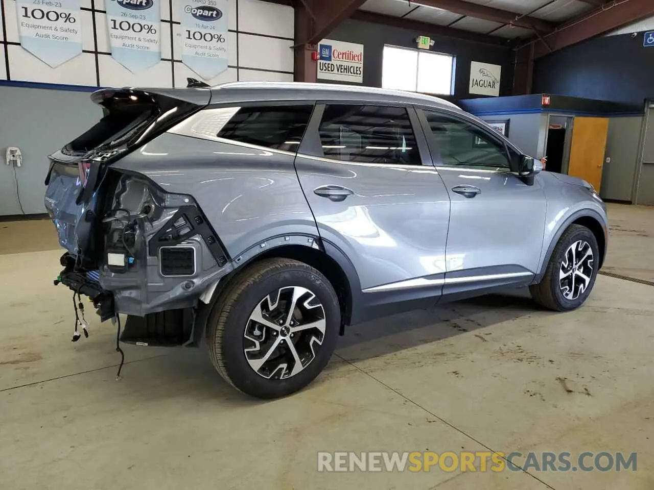 3 fotografías del automóvil dañado 5XYK3CDFXSG247507 KIA SPORTAGE 2025
