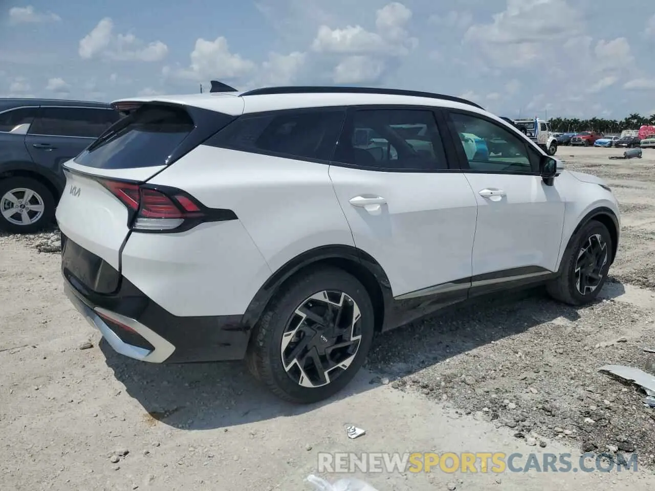 3 fotografías del automóvil dañado 5XYK53DF3SG238223 KIA SPORTAGE 2025