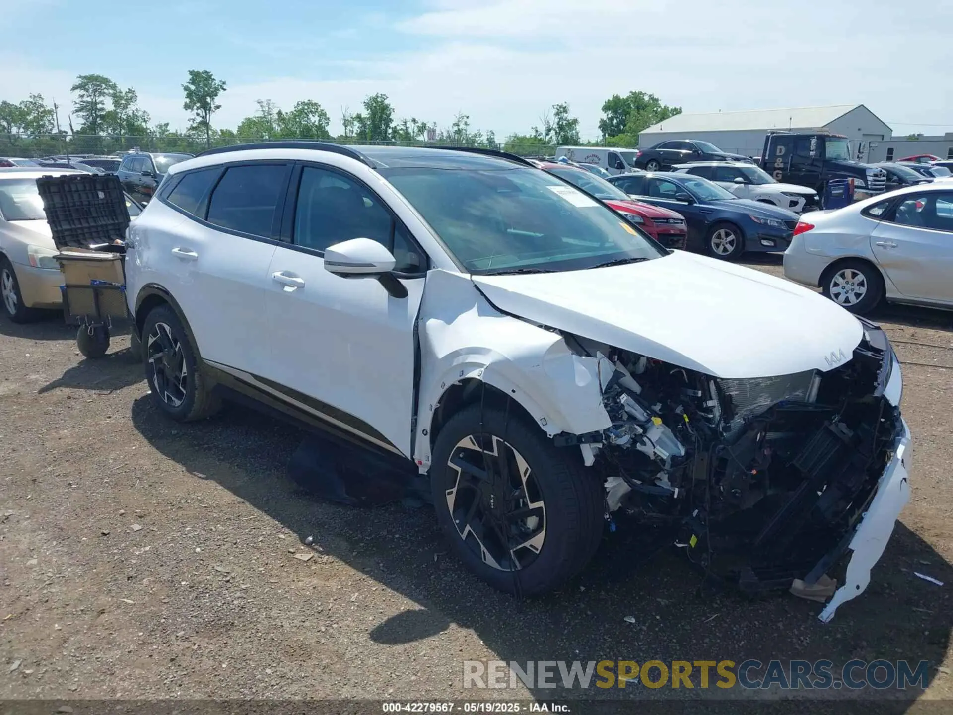 1 fotografías del automóvil dañado 5XYK53DF8SG295372 KIA SPORTAGE 2025