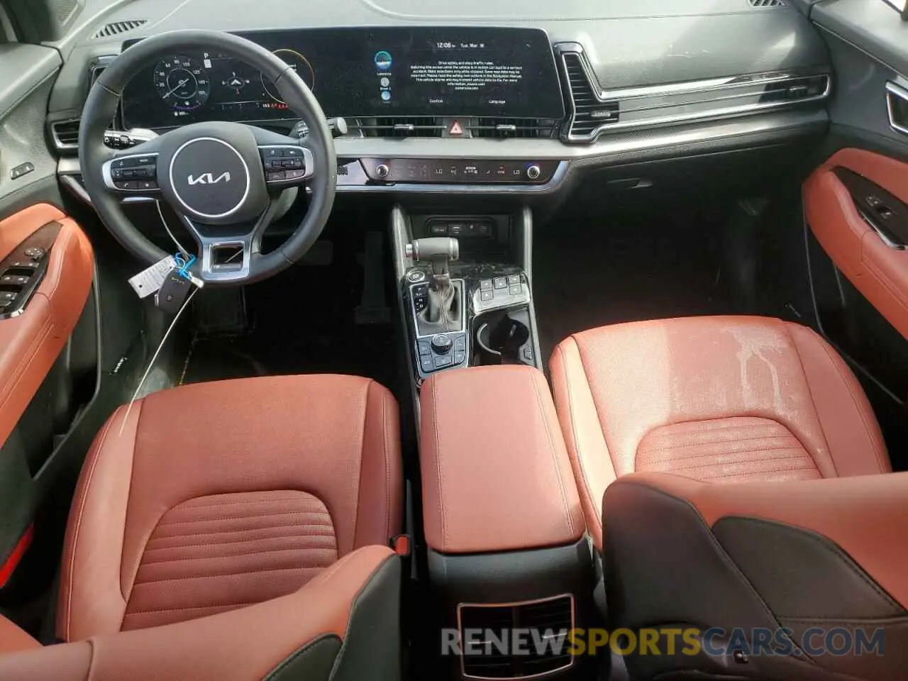 8 fotografías del automóvil dañado 5XYK5CDF8SG261397 KIA SPORTAGE 2025