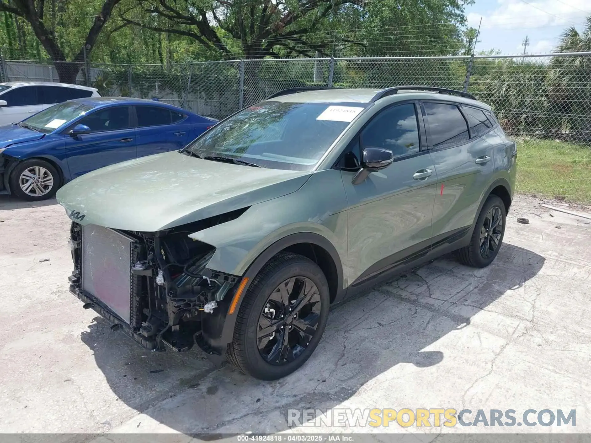 2 fotografías del automóvil dañado 5XYK6CDF9SG247327 KIA SPORTAGE 2025