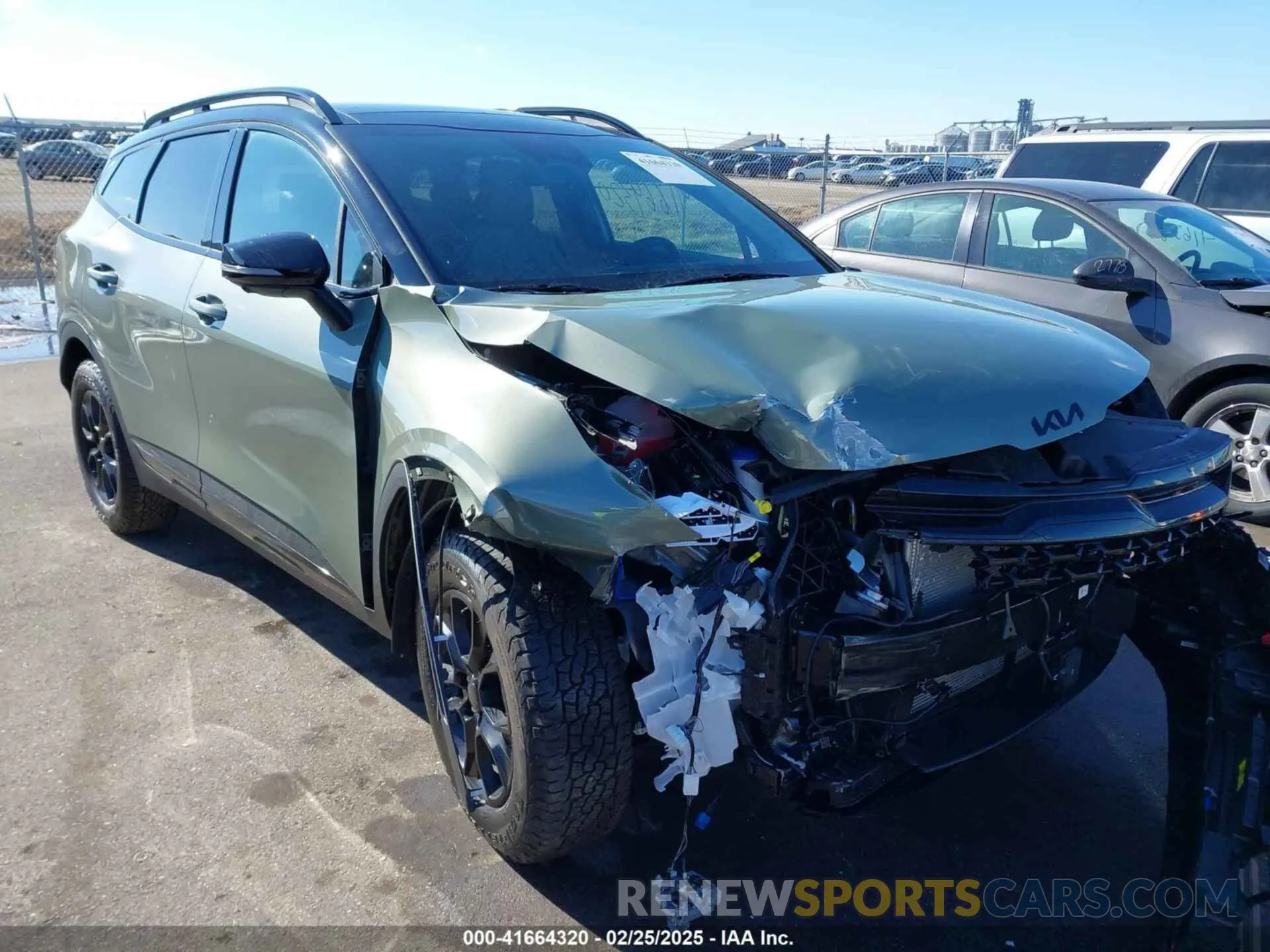 1 fotografías del automóvil dañado 5XYK7CDF9SG271284 KIA SPORTAGE 2025