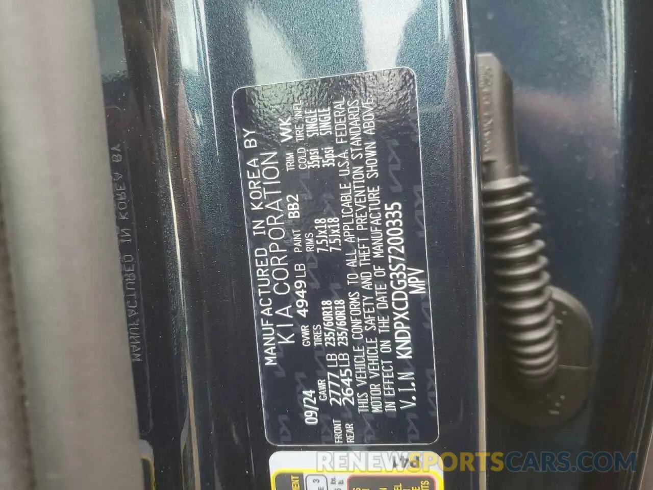 13 fotografías del automóvil dañado KNDPXCDG3S7200335 KIA SPORTAGE 2025