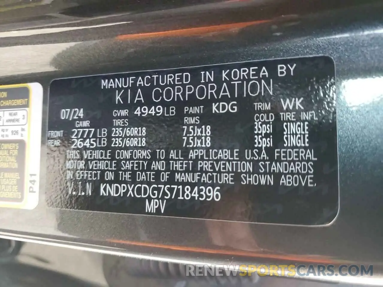 16 fotografías del automóvil dañado KNDPXCDG7S7184396 KIA SPORTAGE 2025