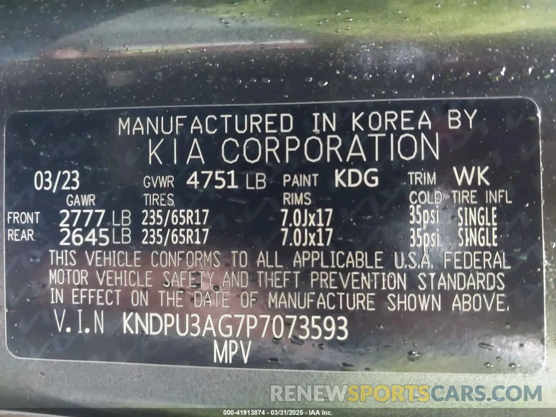 9 fotografías del automóvil dañado KNDPU3AG7P7073593 KIA SPORTAGE HYBRID 2023