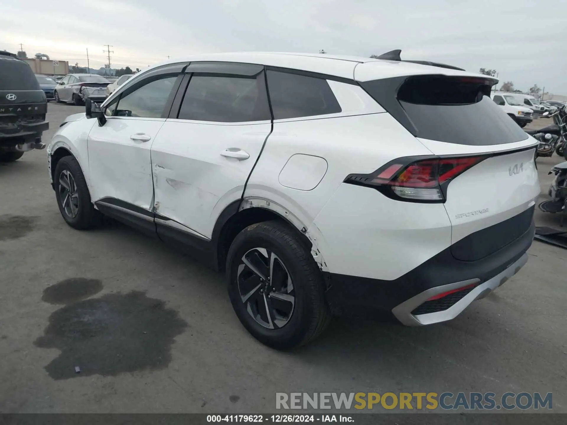 3 fotografías del automóvil dañado KNDPUCAG3P7095879 KIA SPORTAGE HYBRID 2023