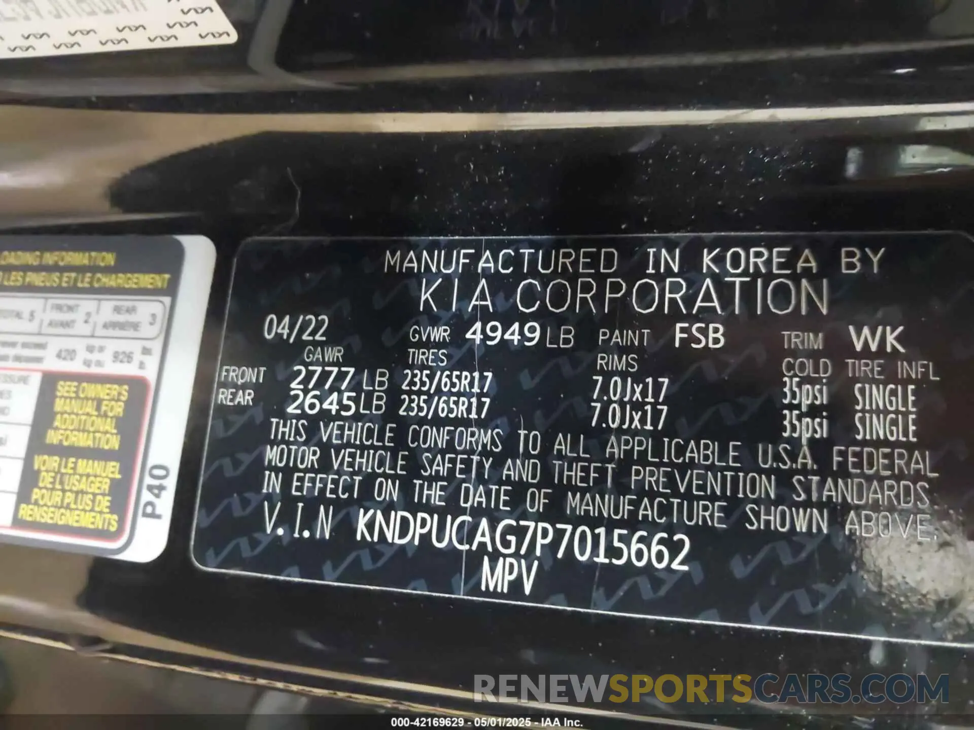 9 fotografías del automóvil dañado KNDPUCAG7P7015662 KIA SPORTAGE HYBRID 2023
