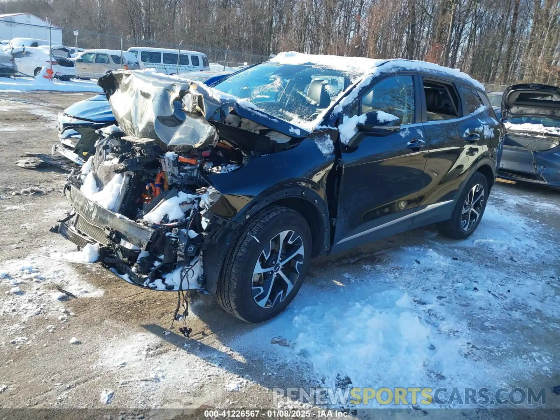 2 fotografías del automóvil dañado KNDPVCAG7P7025489 KIA SPORTAGE HYBRID 2023