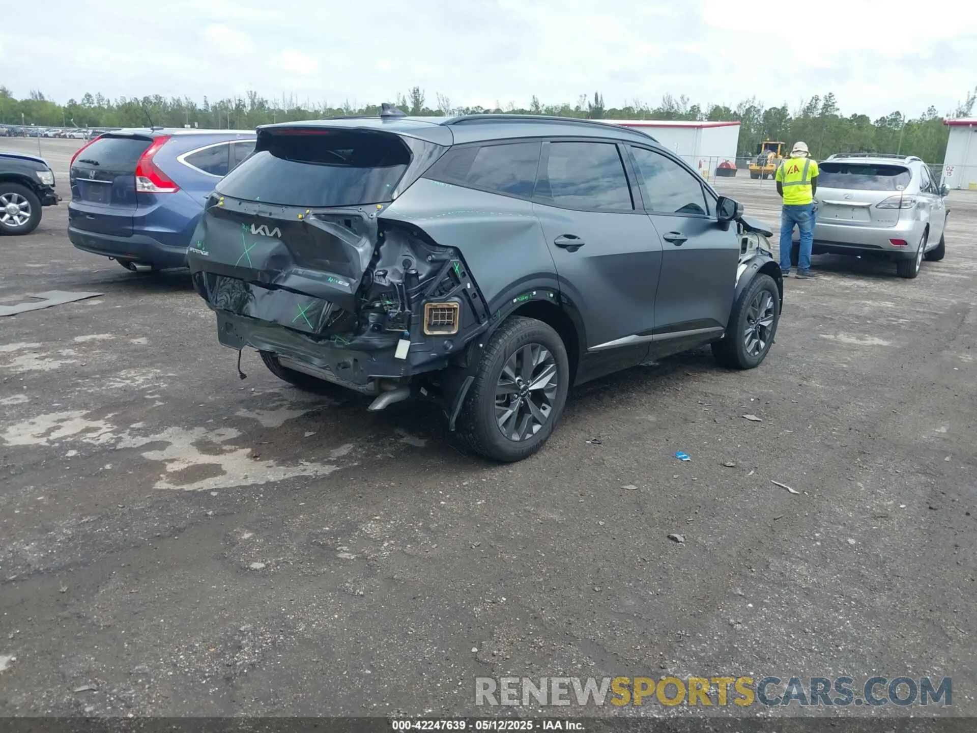 4 fotografías del automóvil dañado KNDPXCAG7P7071365 KIA SPORTAGE HYBRID 2023