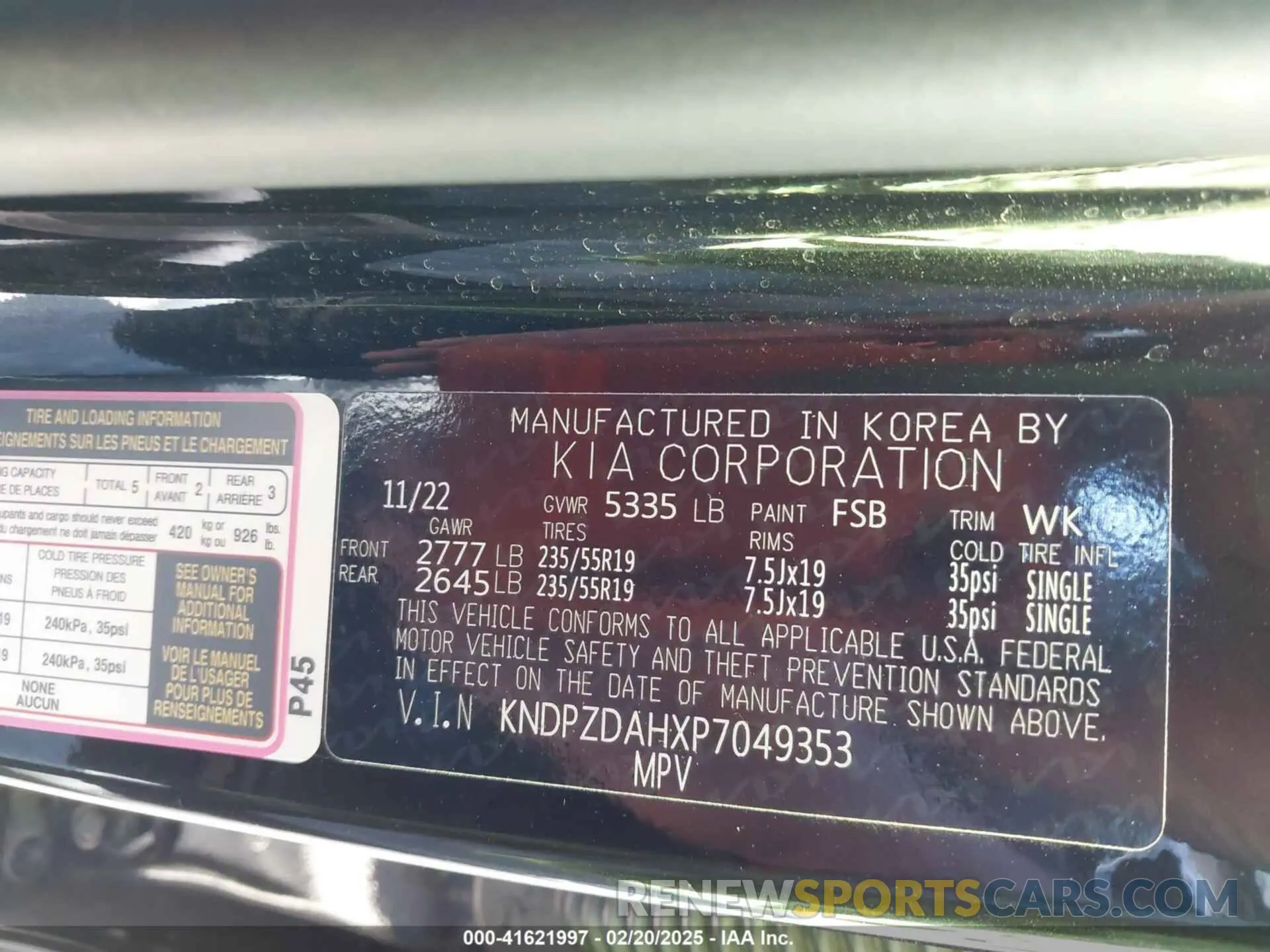 9 fotografías del automóvil dañado KNDPZDAHXP7049353 KIA SPORTAGE PLUG-IN HYBRID 2023