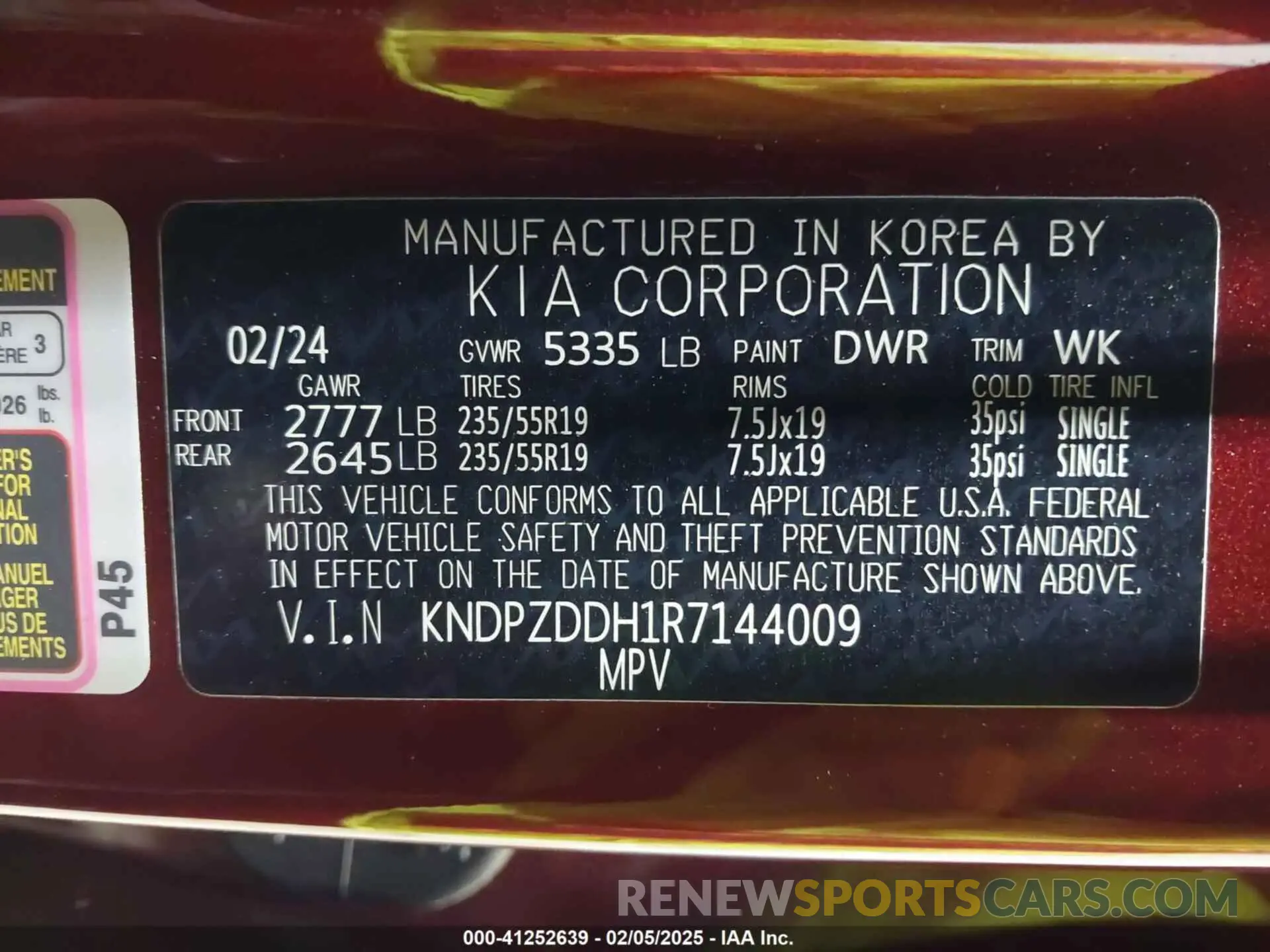 9 fotografías del automóvil dañado KNDPZDDH1R7144009 KIA SPORTAGE PLUG-IN HYBRID 2024