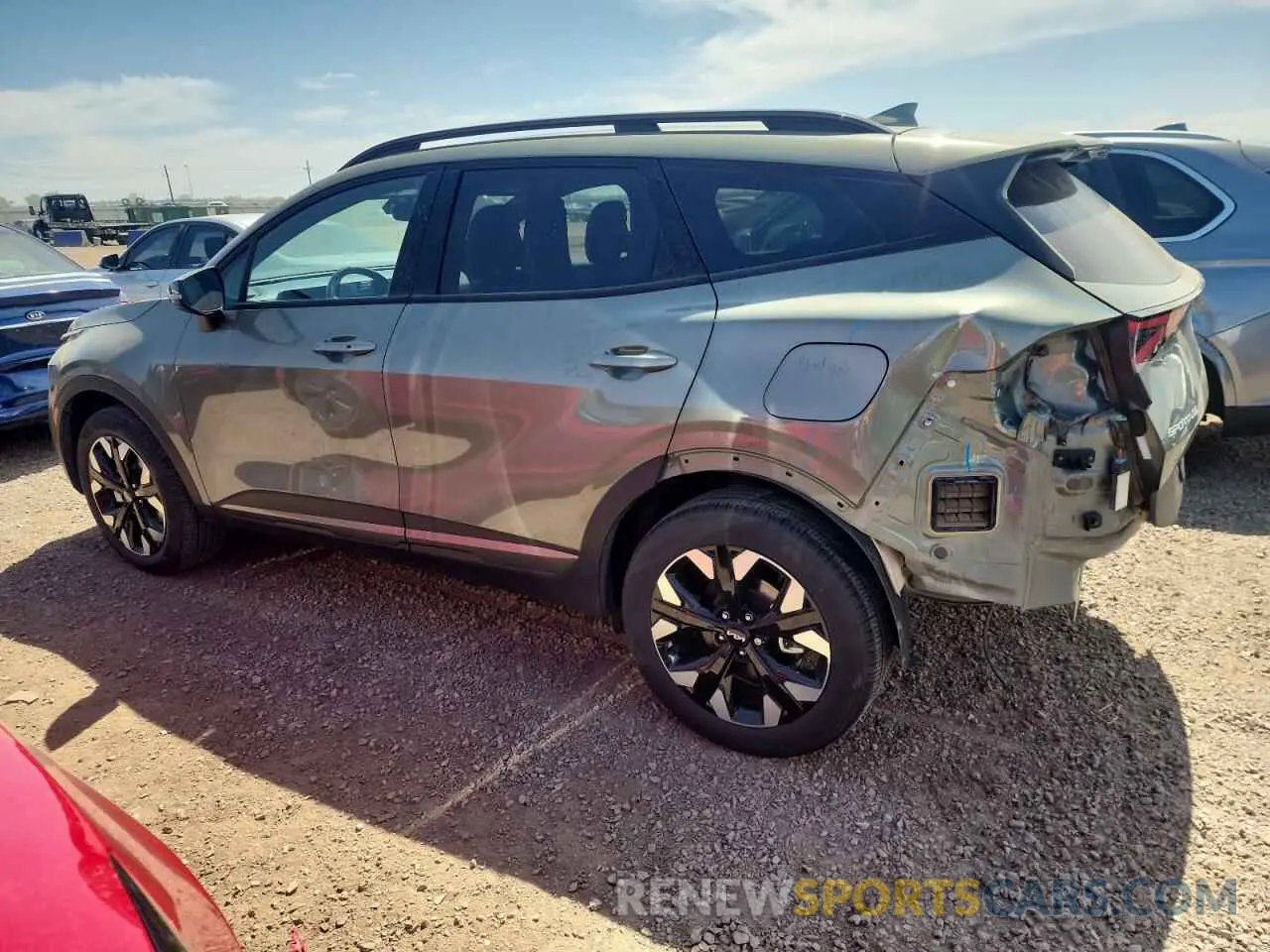 2 fotografías del automóvil dañado 5XYK6CAF3PG074402 KIA SPORTAGE X 2023