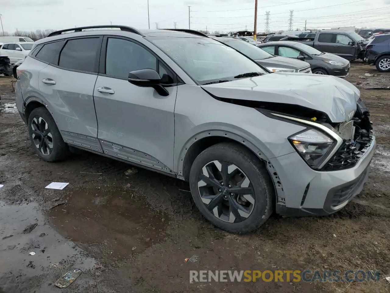 4 fotografías del automóvil dañado 5XYK6CAF5PG049453 KIA SPORTAGE X 2023