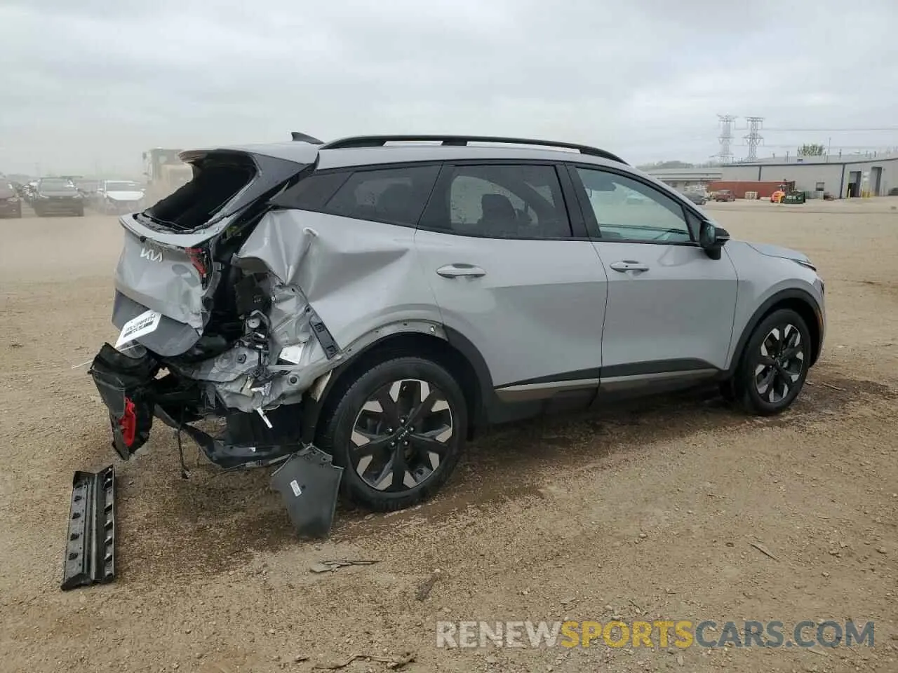 3 fotografías del automóvil dañado 5XYK6CAF6PG050708 KIA SPORTAGE X 2023