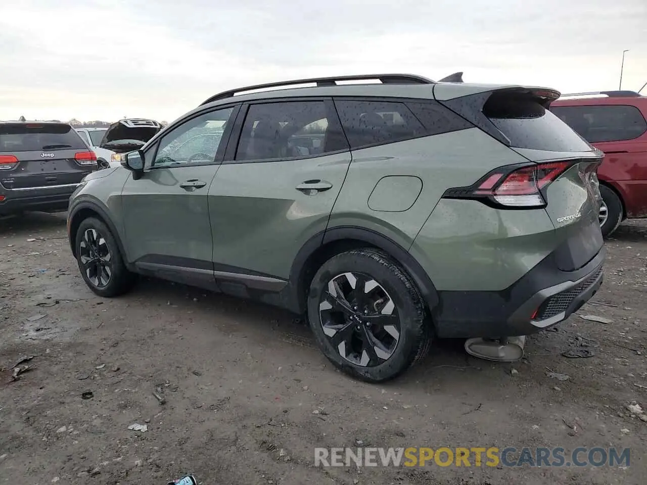 2 fotografías del automóvil dañado 5XYK6CAF6PG080601 KIA SPORTAGE X 2023