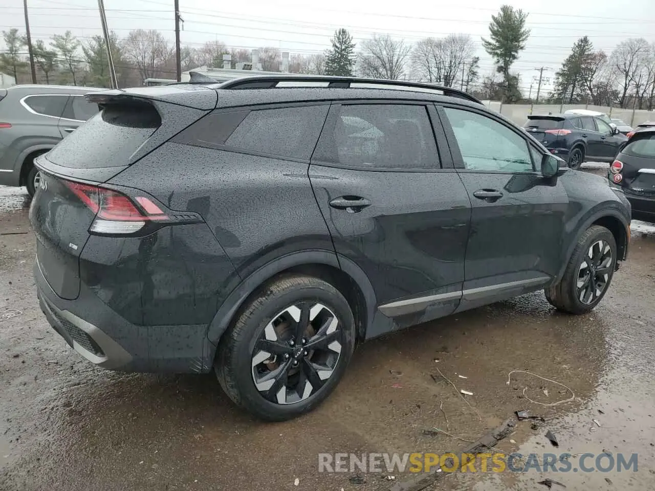 3 fotografías del automóvil dañado 5XYK6CAF8PG008654 KIA SPORTAGE X 2023