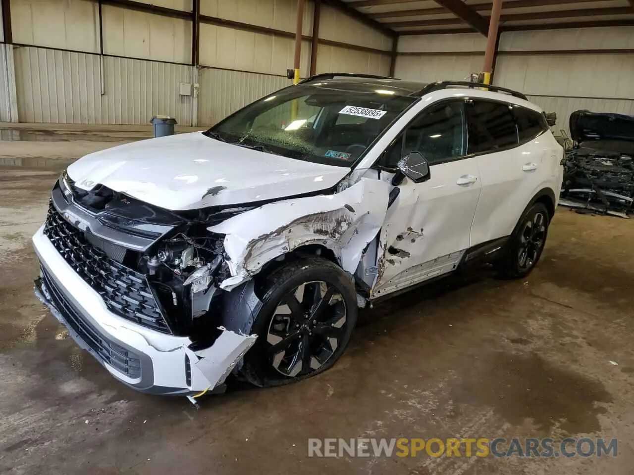 1 fotografías del automóvil dañado 5XYK6CAF9PG118077 KIA SPORTAGE X 2023
