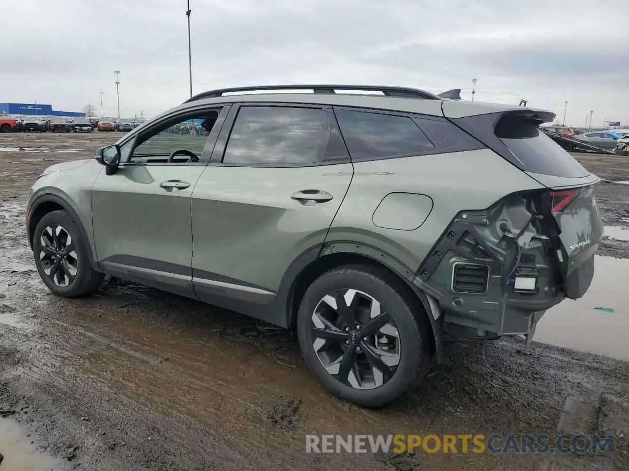 2 fotografías del automóvil dañado 5XYK6CAF9PG125417 KIA SPORTAGE X 2023