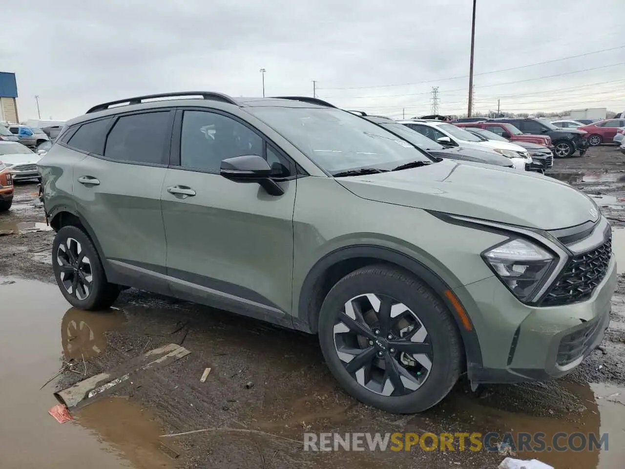 4 fotografías del automóvil dañado 5XYK6CAF9PG125417 KIA SPORTAGE X 2023