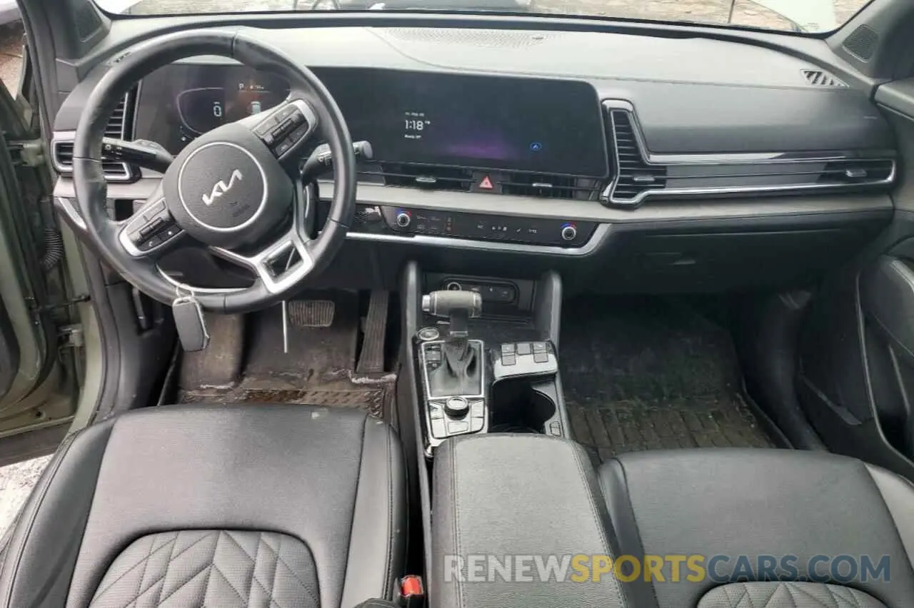 8 fotografías del automóvil dañado 5XYK6CAF9PG125417 KIA SPORTAGE X 2023