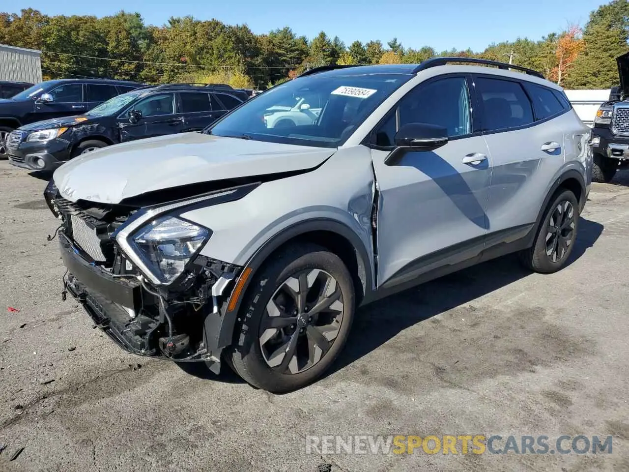 1 fotografías del automóvil dañado 5XYK6CAFXPG089303 KIA SPORTAGE X 2023