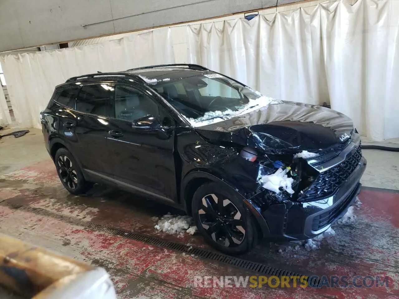 4 fotografías del automóvil dañado 5XYK6CAFXPG110425 KIA SPORTAGE X 2023